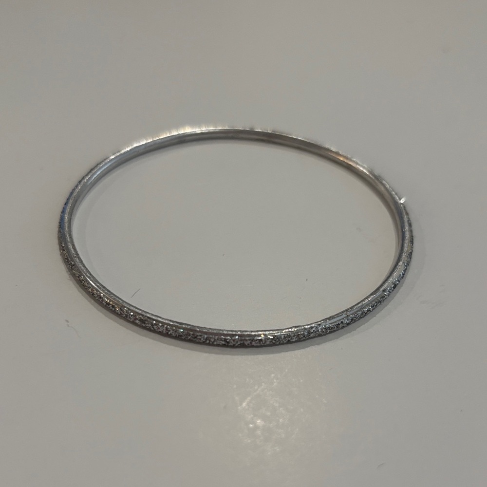 Elegant Silver Bangle Bracelet